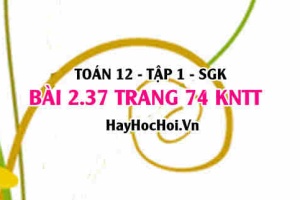 Bài 2.37 trang 74 Toán 12 tập 1 Kết nối tri thức: Trọng Tâm Tam Giác & Vectơ
